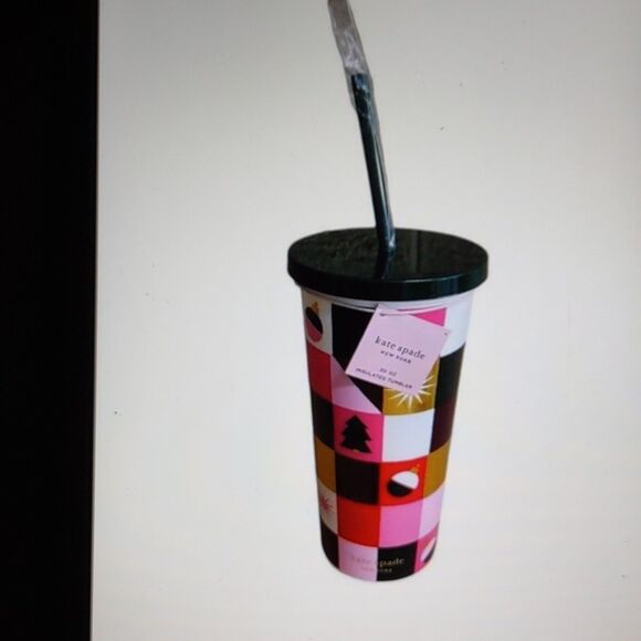 NEW kate spade™ Joy Insulated Holiday Tumbler 20 oz - Picture 1 of 8